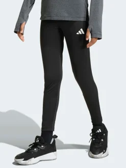 adidas Black Train Essentials 3-Stripes Leggings