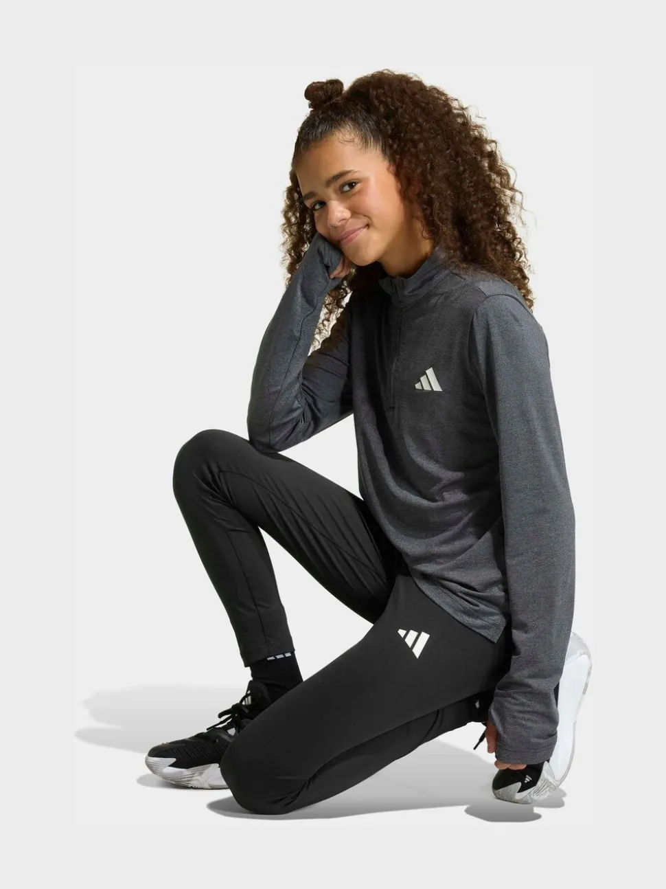 adidas Black Train Essentials 3-Stripes Leggings