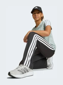 adidas Black Train Essentials 3-Stripes Flared Leggings