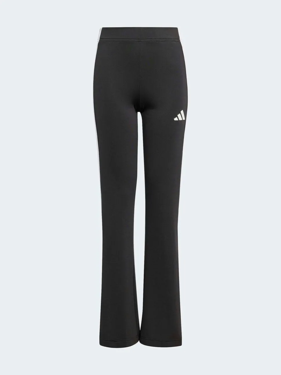 adidas Black Train Essentials 3-Stripes Flared Leggings