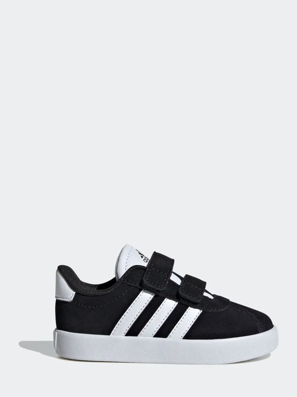 adidas Black VL Court 3.0 Hook and Loop Infant Trainers