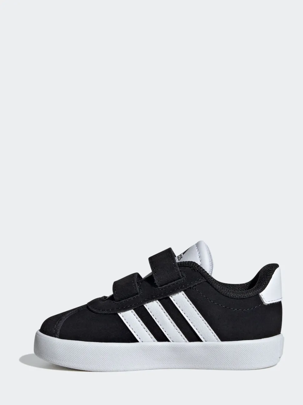 adidas Black VL Court 3.0 Hook and Loop Infant Trainers