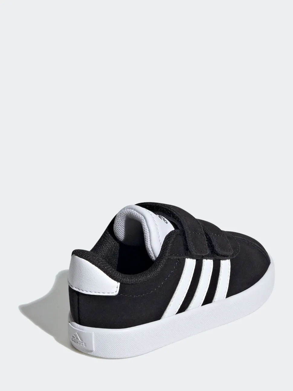adidas Black VL Court 3.0 Hook and Loop Infant Trainers