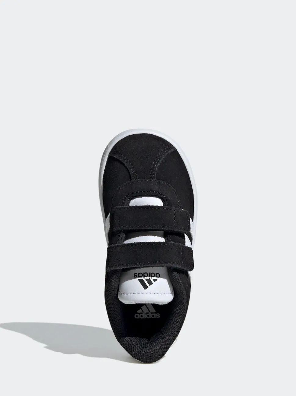 adidas Black VL Court 3.0 Hook and Loop Infant Trainers