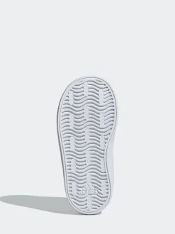 adidas Black VL Court 3.0 Hook and Loop Infant Trainers