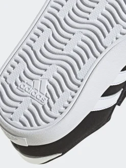 adidas Black VL Court 3.0 Hook and Loop Infant Trainers