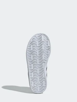 adidas Black VL Court 3.0 Hook and Loop Kids Trainers