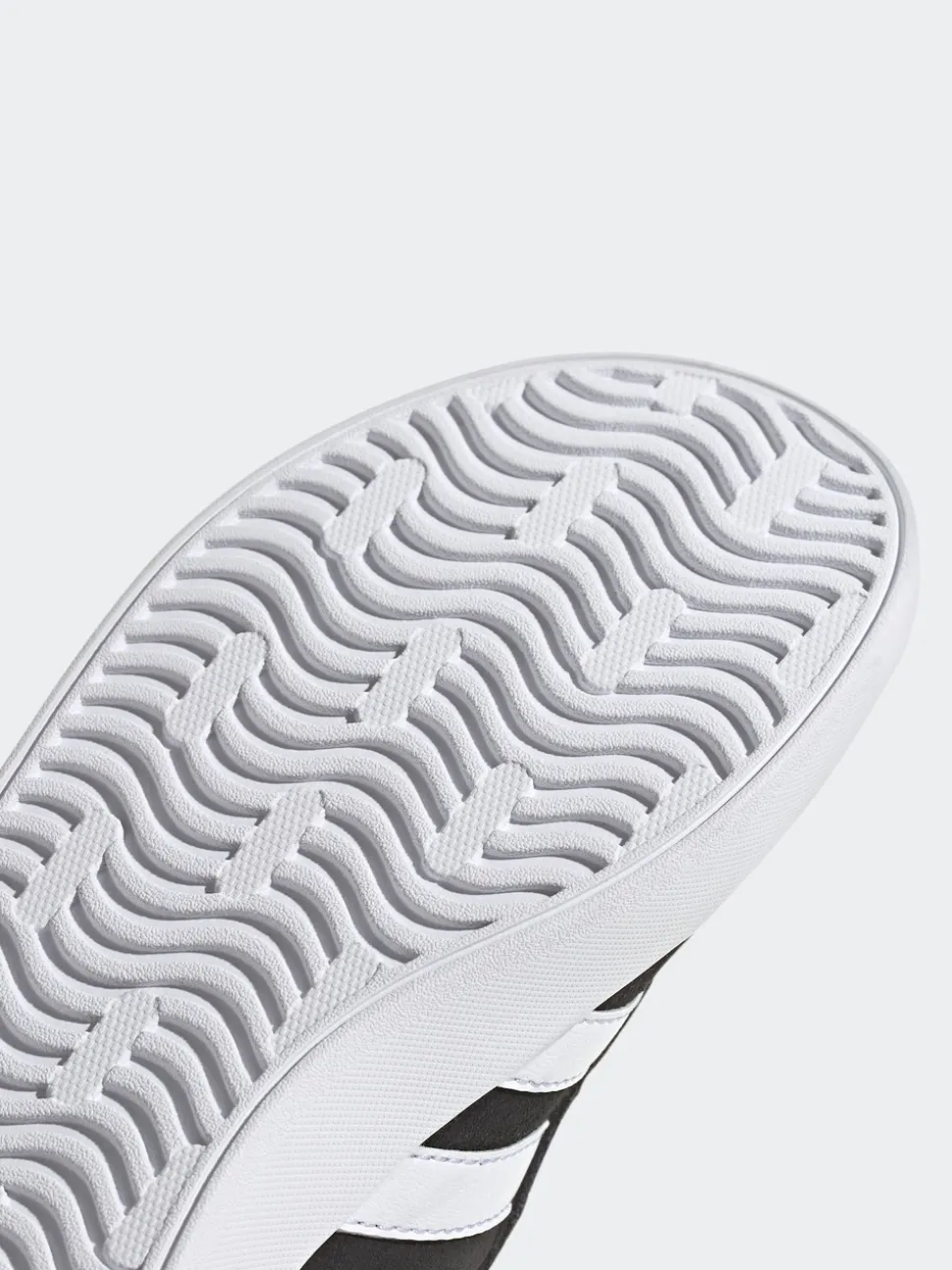 adidas Black VL Court 3.0 Hook and Loop Kids Trainers