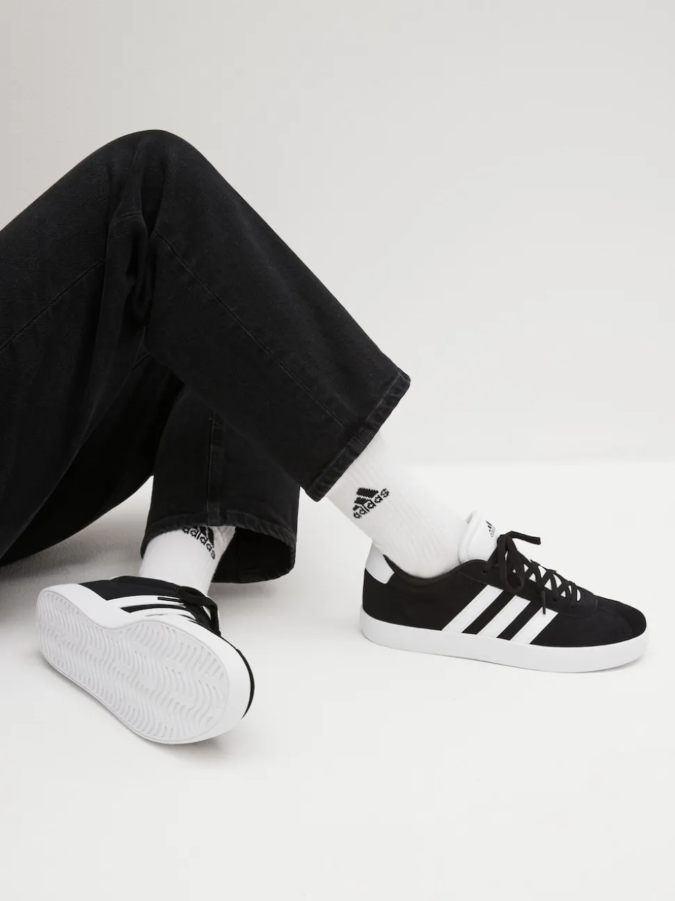 adidas Black VL Court 3.0 Trainers