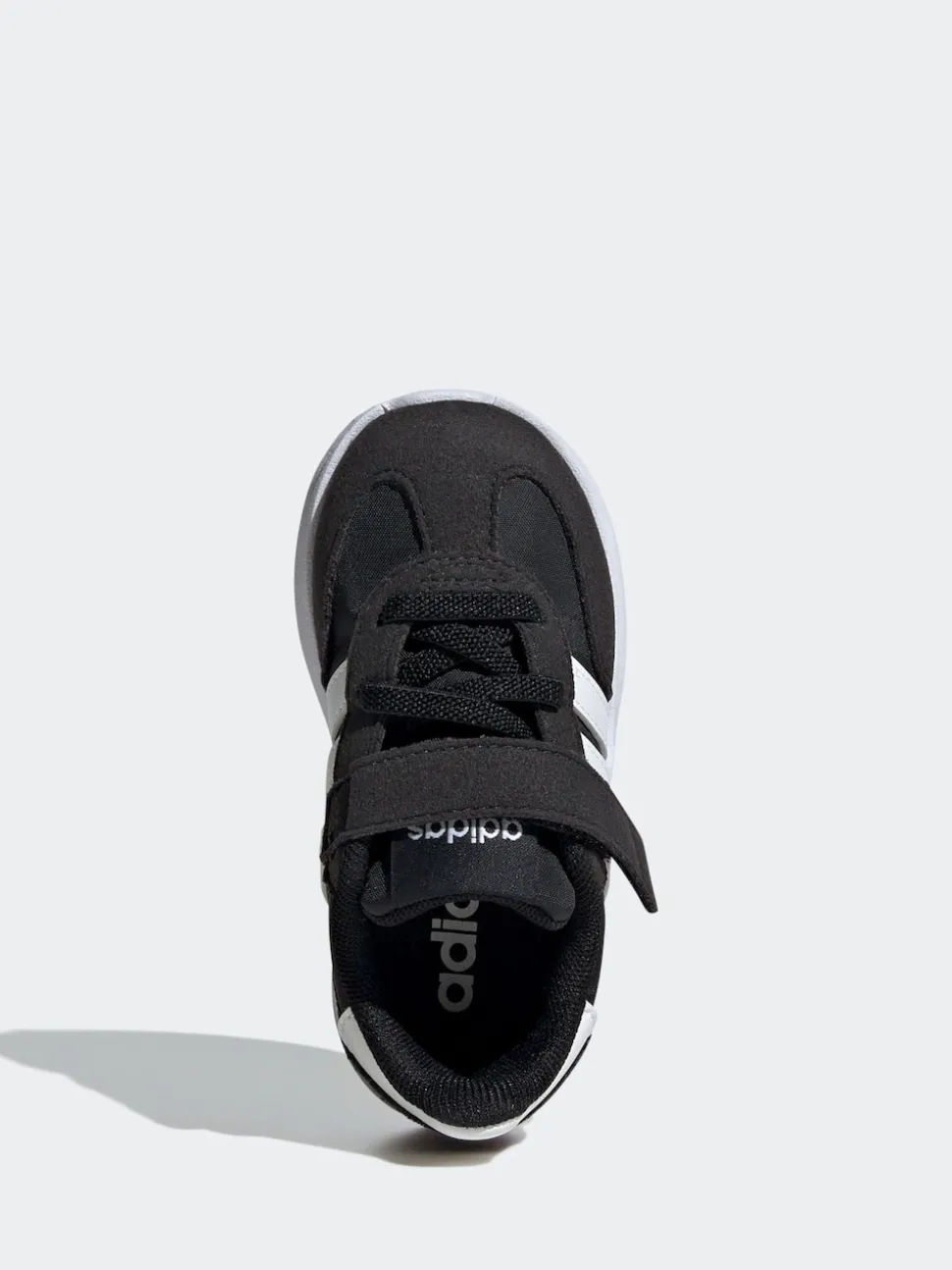adidas Black/White Run 70s 2.0 Hook and Loop Infant Trainers