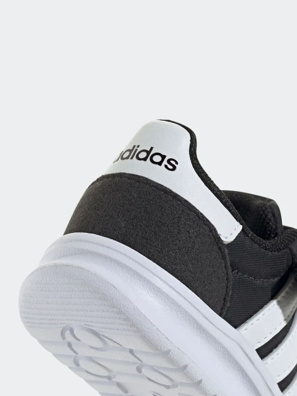 adidas Black/White Run 70s 2.0 Hook and Loop Infant Trainers