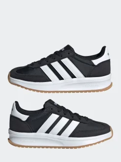 adidas Black/White Run 70s 2.0 Lace Junior Trainers