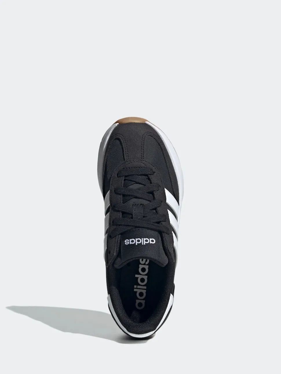 adidas Black/White Run 70s 2.0 Lace Junior Trainers