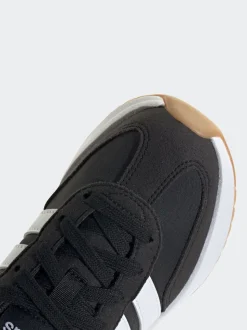 adidas Black/White Run 70s 2.0 Lace Junior Trainers