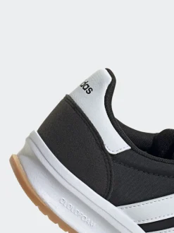adidas Black/White Run 70s 2.0 Lace Junior Trainers