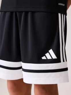 adidas Black/White Squadra 25 Kids Shorts