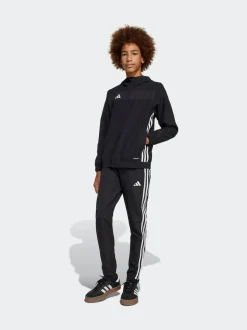 adidas Black/White Tiro 25 Essentials Woven Kids Joggers
