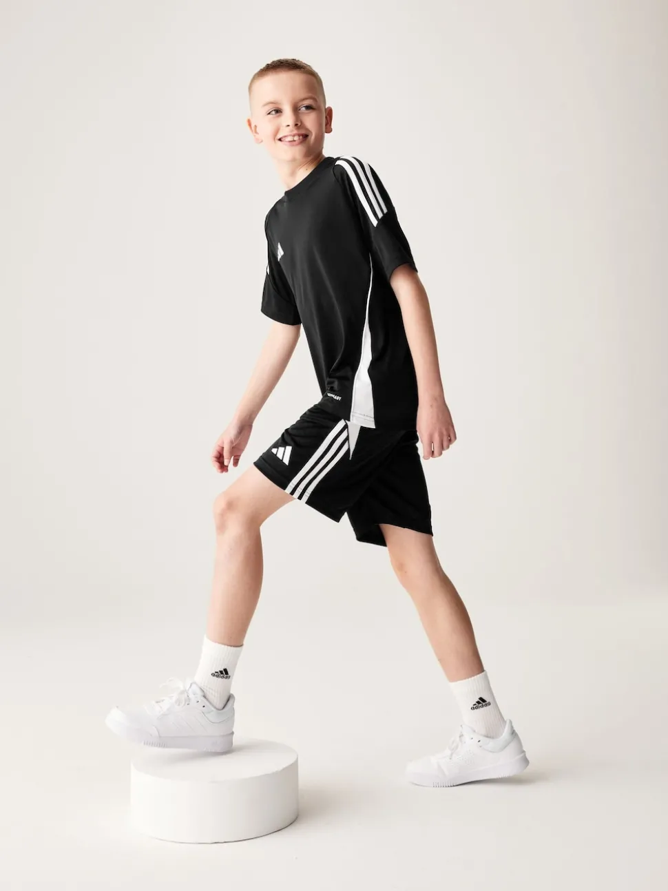 adidas Black/White Tiro 24 Kids Shorts