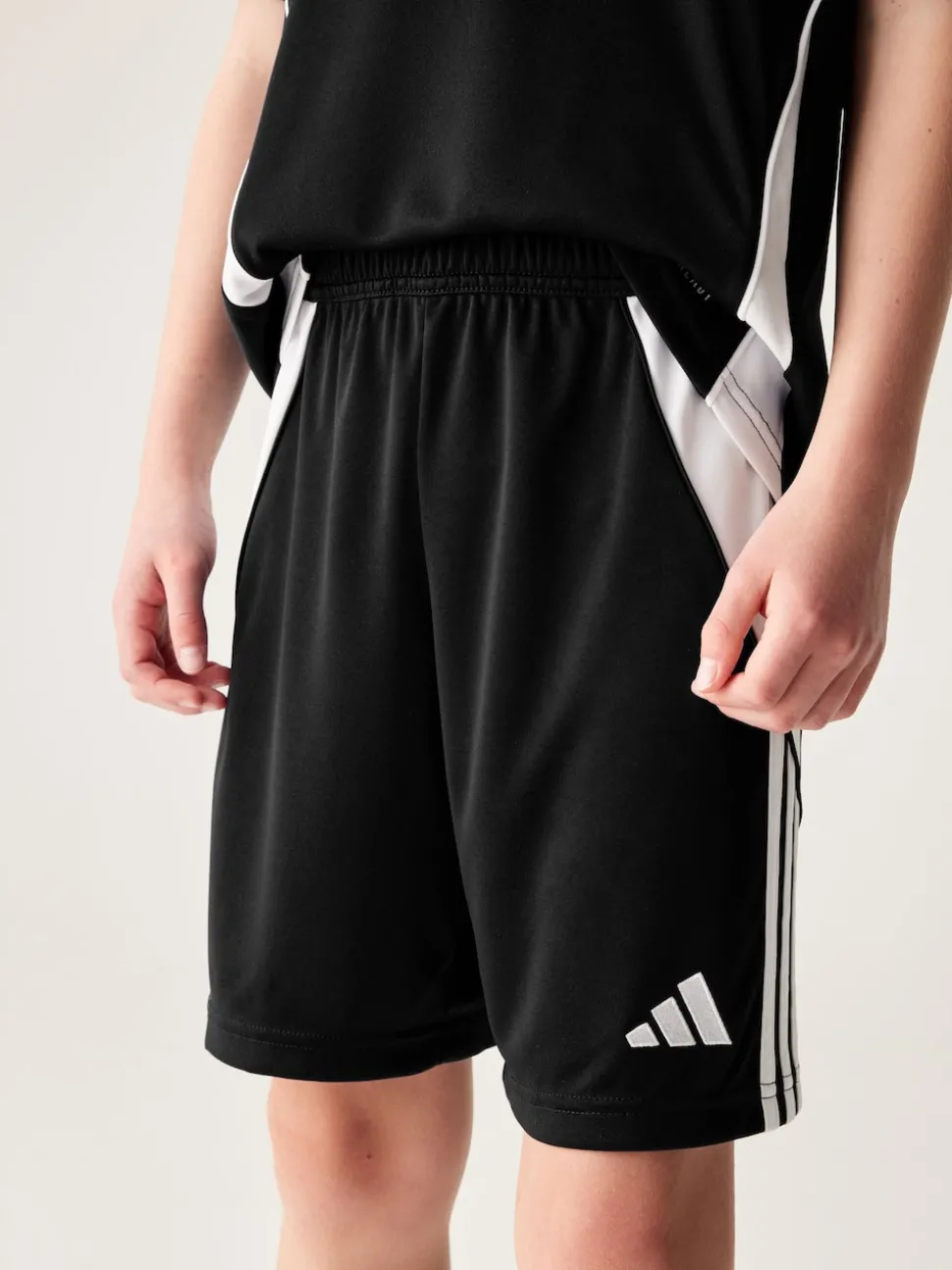 adidas Black/White Tiro 24 Kids Shorts
