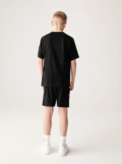 adidas Black/White Tiro 24 Kids Shorts