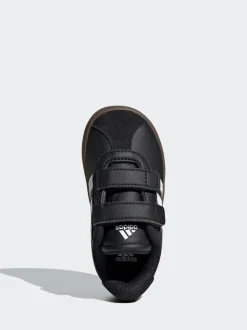 adidas Black/White VL Court 3.0 Hook and Loop Infant Trainers