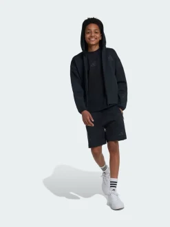 adidas Black Z.N.E. Full-Zip Hooded Track Jacket