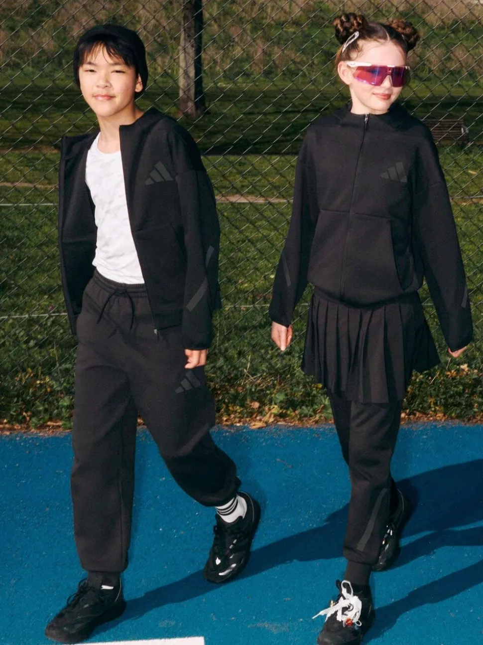 adidas Black Z.N.E. Full-Zip Hooded Track Jacket