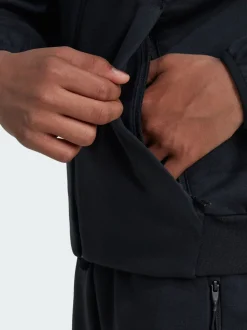 adidas Black Z.N.E. Full-Zip Hooded Track Jacket
