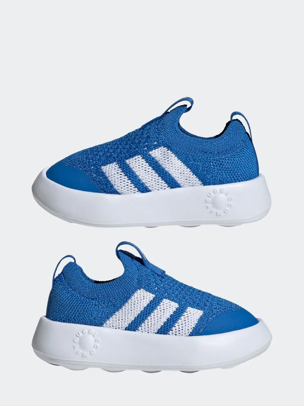 adidas Blue Bubblecomfy Slip On Infant Trainers