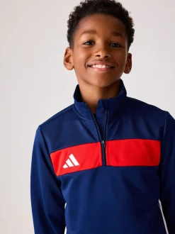 adidas Blue Chrome Tiro 25 Essentials Kids Training Top