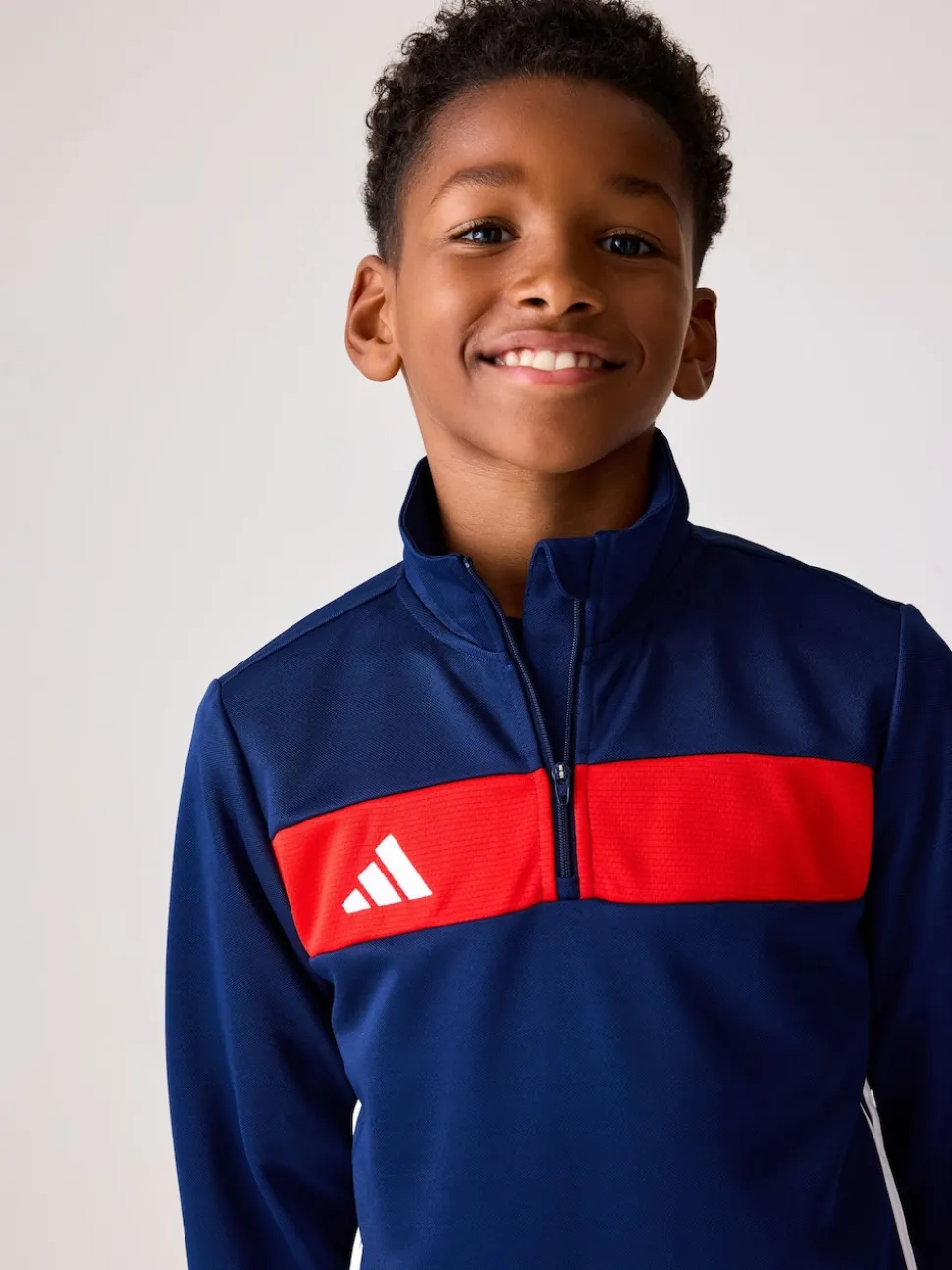 adidas Blue Chrome Tiro 25 Essentials Kids Training Top