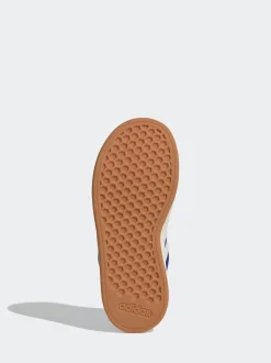 adidas Blue Dark Grand Court 00s Suede Lace Kids Trainers