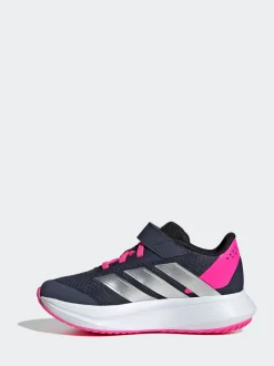 adidas Blue Duramo SL Hook and Loop Running Kids Trainers