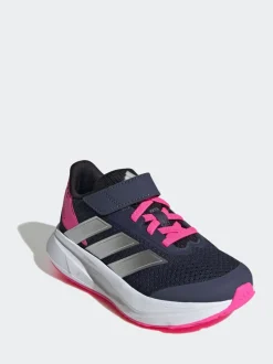 adidas Blue Duramo SL Hook and Loop Running Kids Trainers