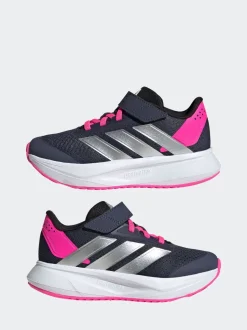 adidas Blue Duramo SL Hook and Loop Running Kids Trainers