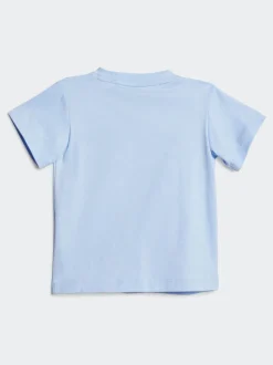 adidas Blue Essentials Infant Kids T-Shirt Set