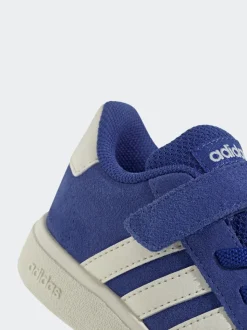 adidas Blue Grand Court 2.0 Elastic Lace Infant Trainers