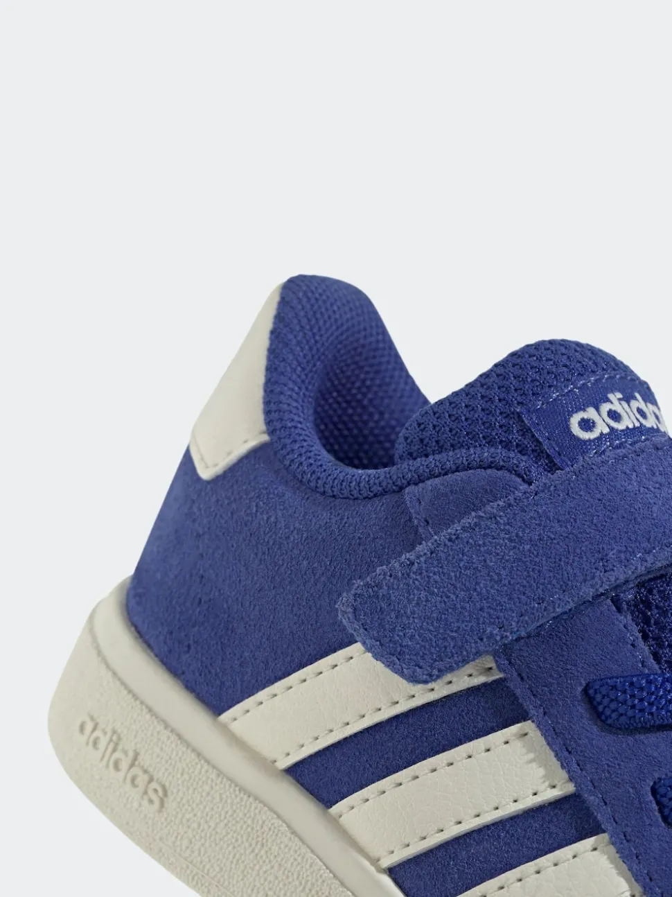 adidas Blue Grand Court 2.0 Elastic Lace Infant Trainers