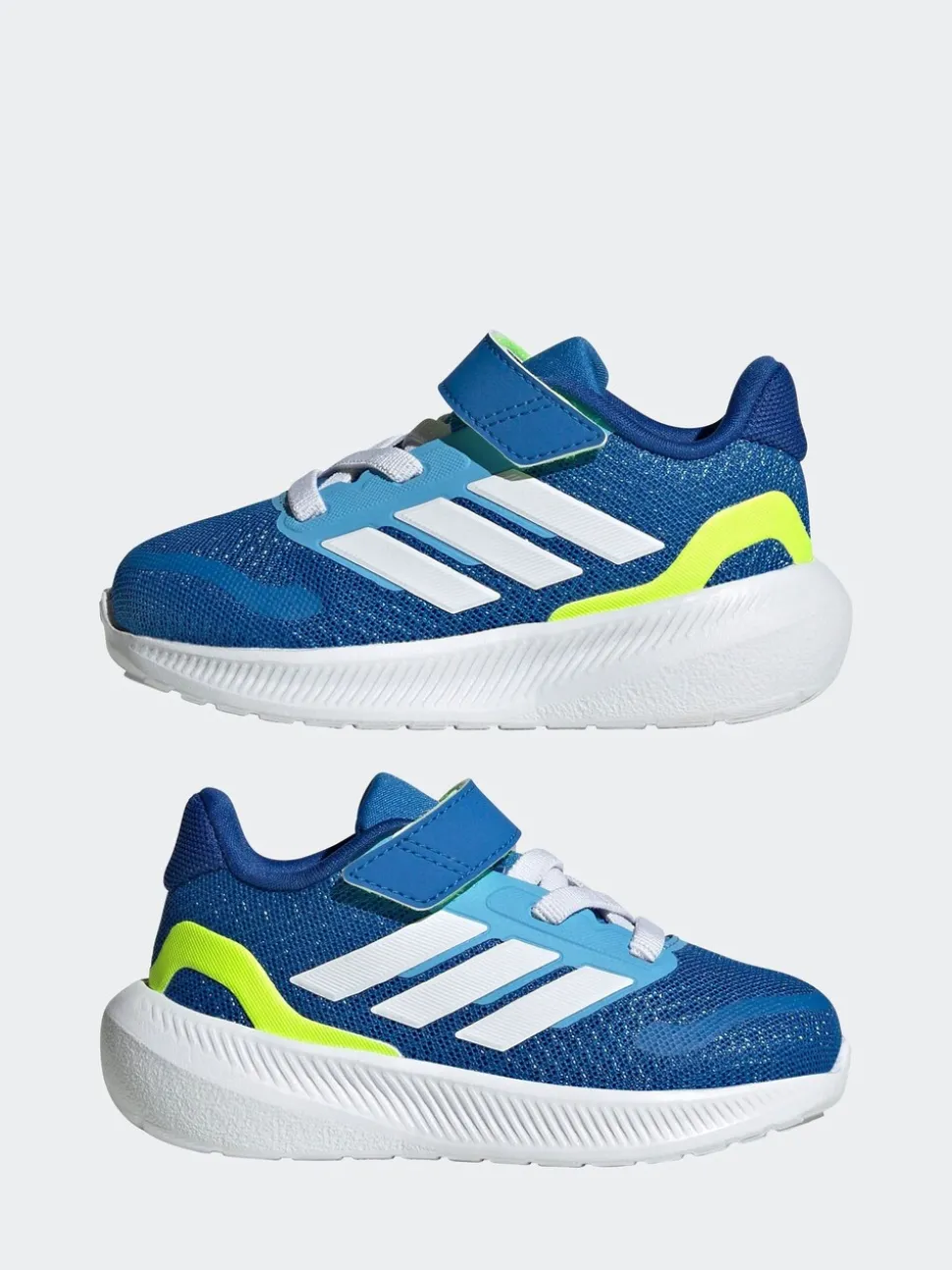 adidas Blue Runfalcon 5 Hook and Loop Easy On Infant Trainers