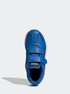 adidas Blue Tensaur Switch Hook and Loop Kids Trainers