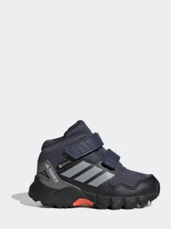 adidas Blue Terrex Skychaser Mid GORE-TEX Waterproof Hiking Infant Trainers