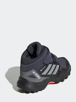 adidas Blue Terrex Skychaser Mid GORE-TEX Waterproof Hiking Infant Trainers