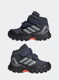 adidas Blue Terrex Skychaser Mid GORE-TEX Waterproof Hiking Infant Trainers