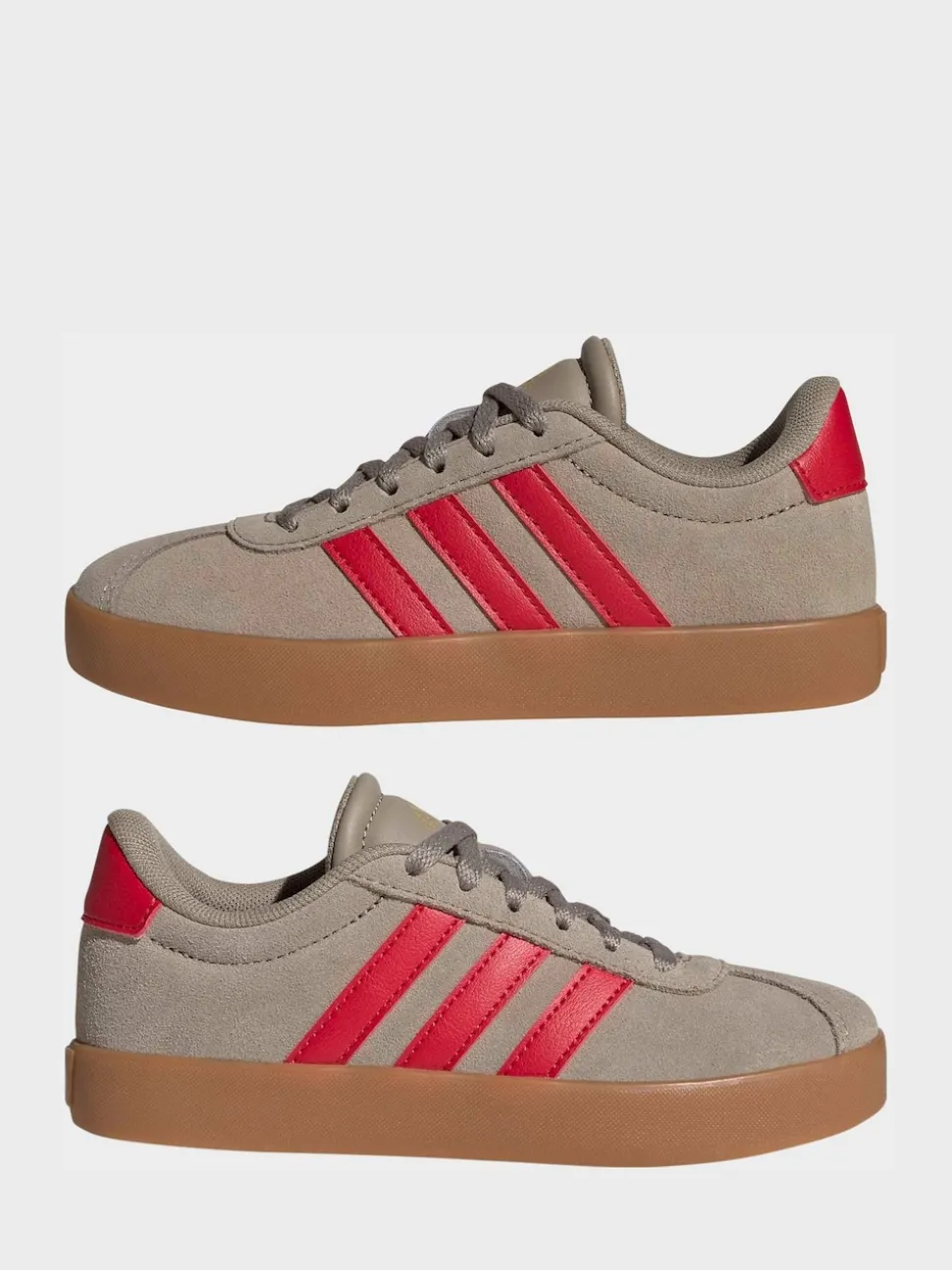 adidas Brown/Red VL Court 3.0 Trainers