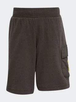 adidas Brown The Simpsons T-Shirt and Shorts Set Little Kids