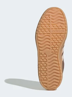 adidas Brown VL Court Bold Lace Junior Trainers