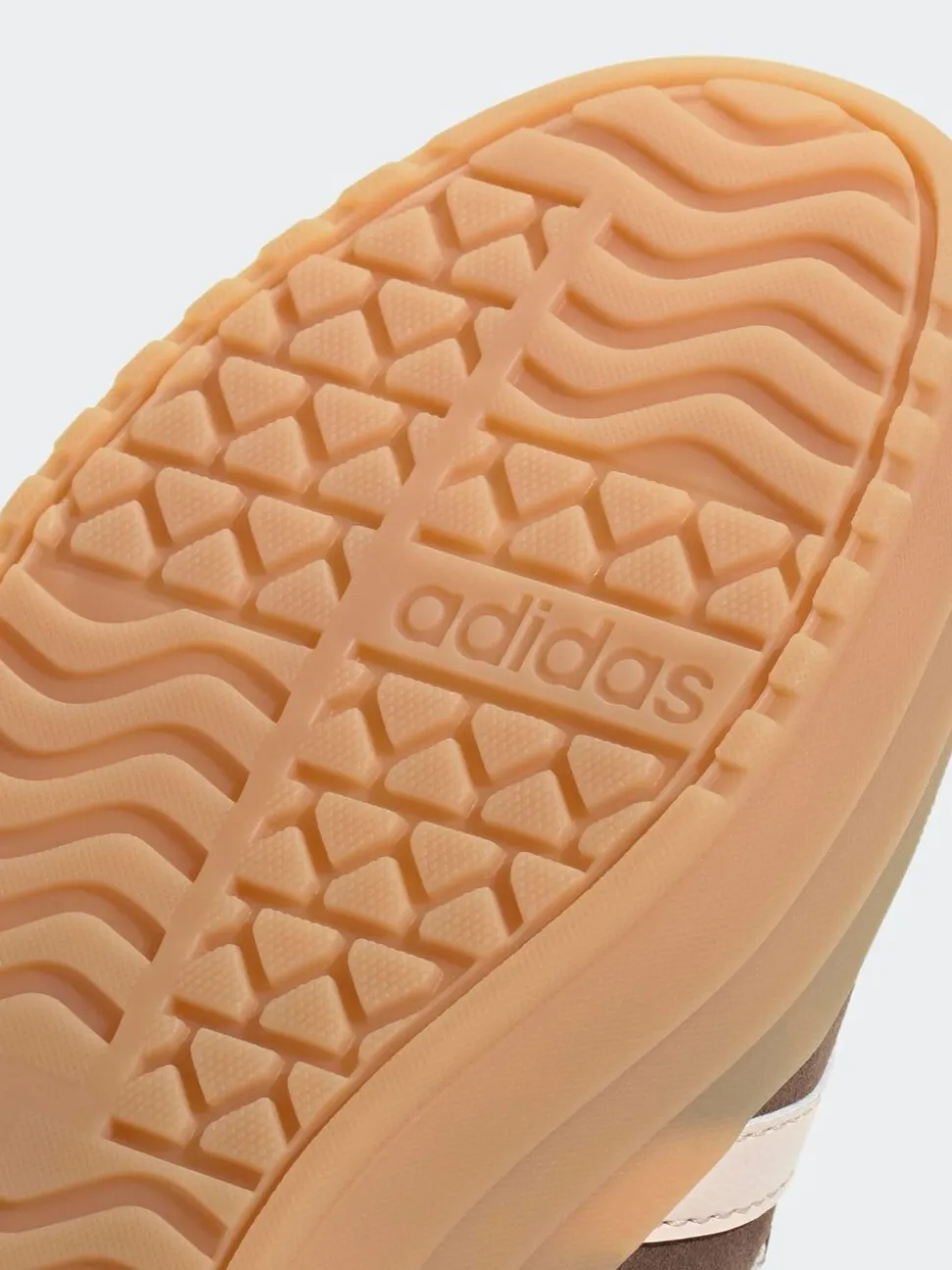 adidas Brown VL Court Bold Lace Junior Trainers
