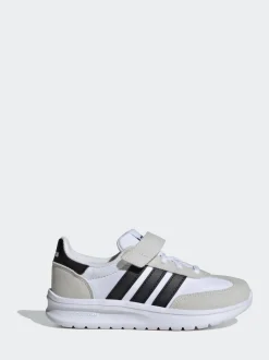 adidas Cream White Run 70s 2.0 Hook and Loop Kids Trainers