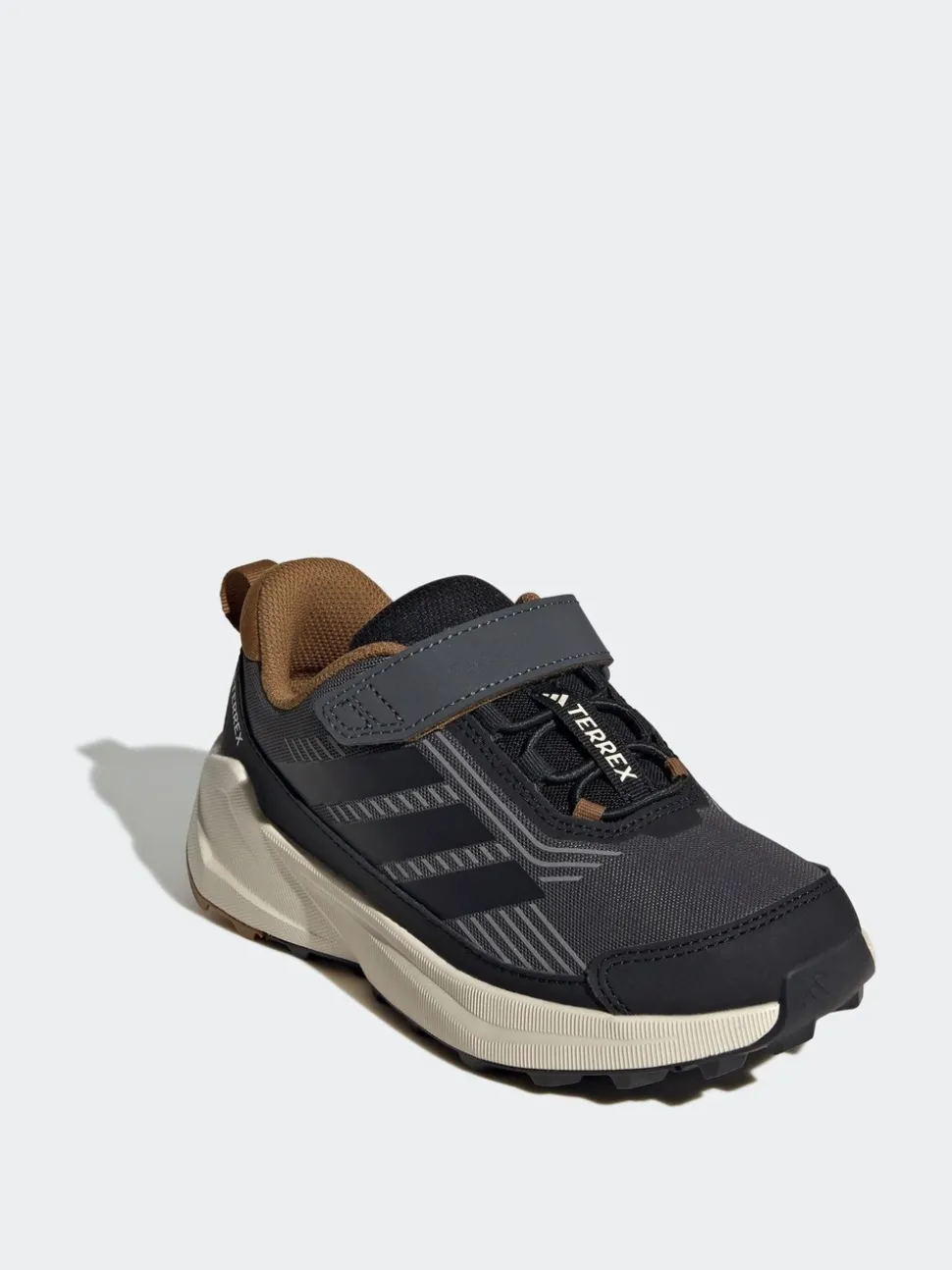 adidas Dark Grey Terrex Trailmaker 2 Hook and Loop Hiking Kids Trainers