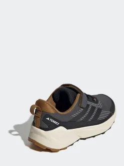 adidas Dark Grey Terrex Trailmaker 2 Hook and Loop Hiking Kids Trainers